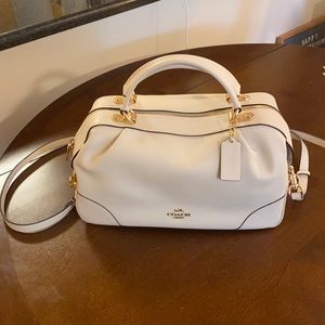 NWOT Leather Coach Lane Satchel Purse